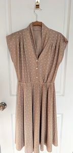 Vintage Khaki Dress